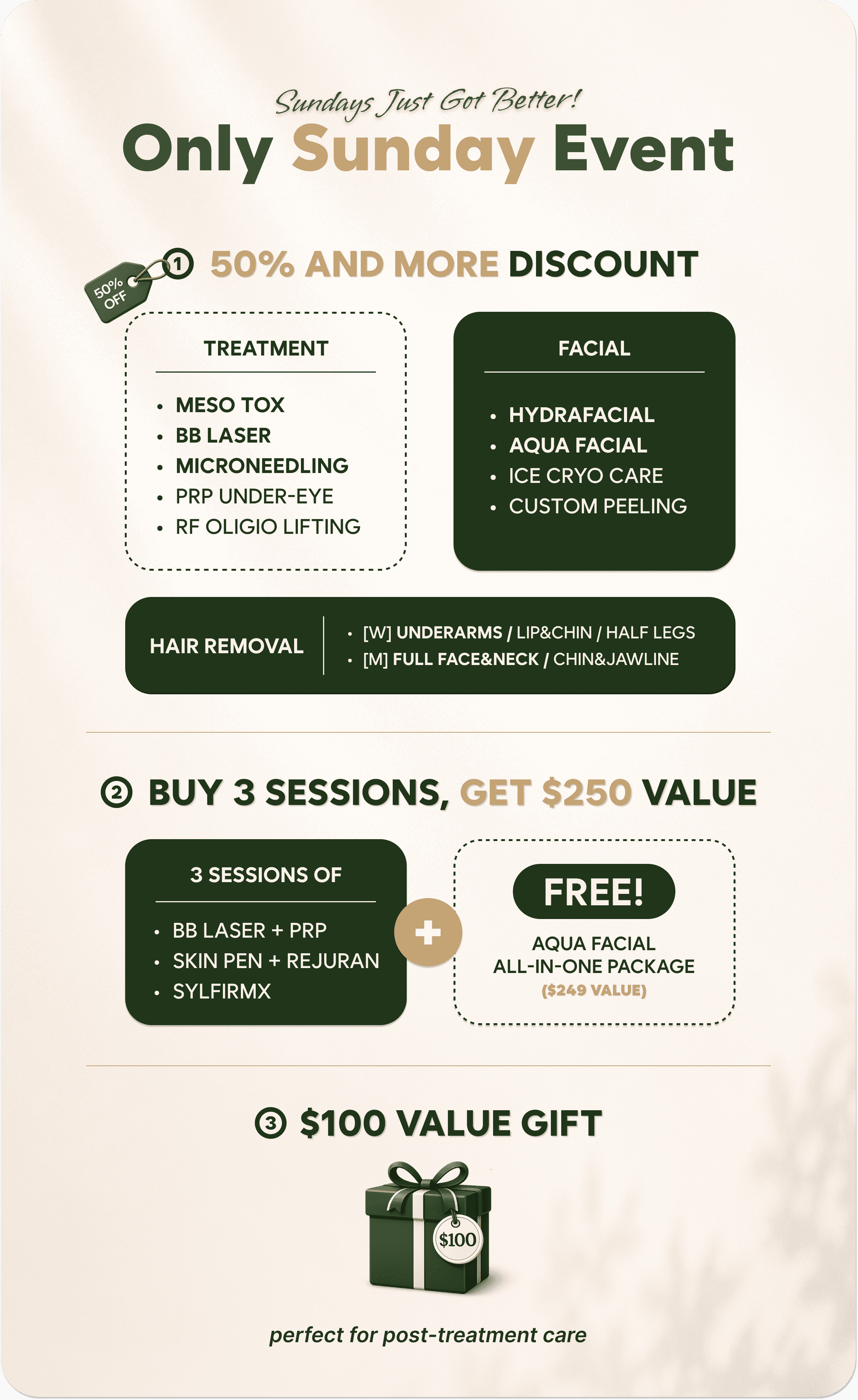 Sundays in June: Special Price